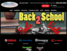 Tablet Screenshot of pacificyamaha.com